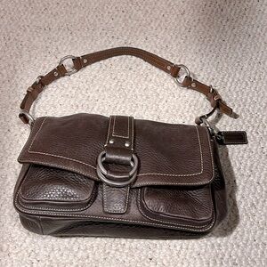 Coach Brown Pebbled Bag